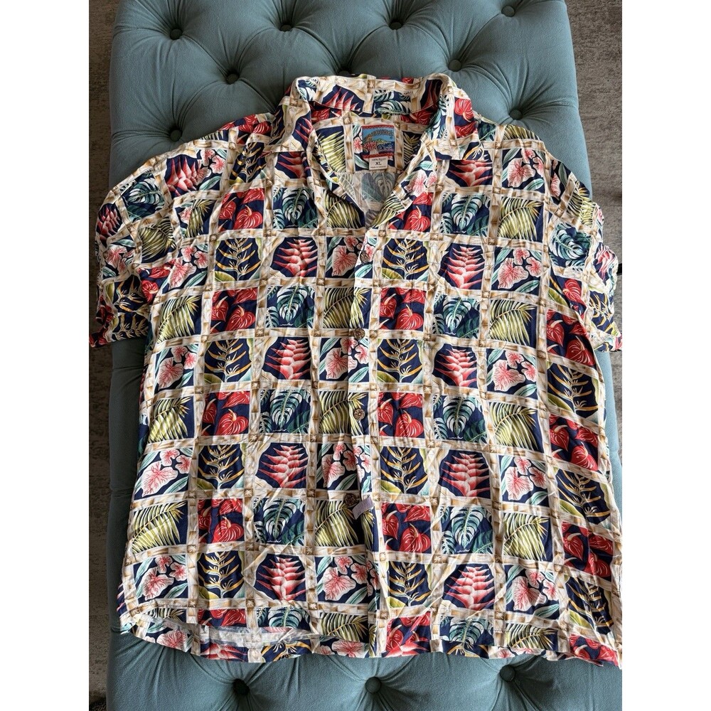 Joe Kealoha's Hawaiian Shirt Men's Size XL Button Up Floral Beach Tropical